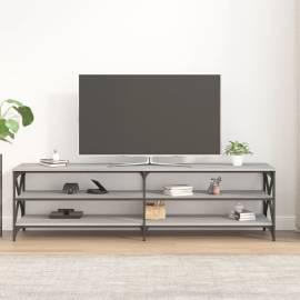 Comodă tv, gri sonoma, 180x40x50 cm, lemn prelucrat, 3 image