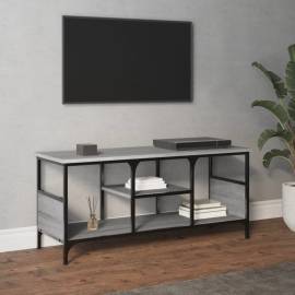 Comodă tv, sonoma gri, 100x35x45 cm, lemn prelucrat & fier, 3 image
