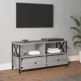 Comodă tv, sonoma gri, 90x33x45 cm, lemn prelucrat & fier, 3 image