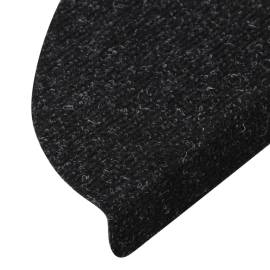 Covorașe de scări autoadezive, 10 buc., negru, 56x20 cm, 7 image