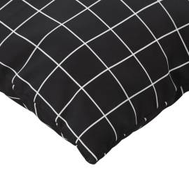 Perne pentru paleți, 3 buc, negru, model carouri, textil oxford, 8 image
