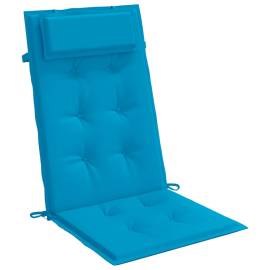 Perne de scaun cu spătar înalt, 4 buc, bleu, țesătură oxford, 3 image