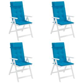Perne de scaun cu spătar înalt, 4 buc, bleu, țesătură oxford, 4 image