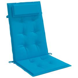 Perne de scaun cu spătar înalt, 6 buc, bleu, țesătură oxford, 3 image
