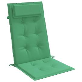 Perne scaun cu spătar înalt, 4 buc, verde, țesătură oxford, 3 image