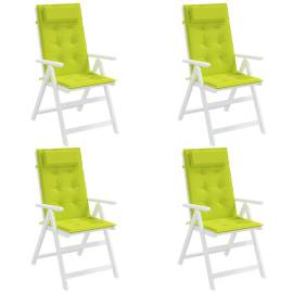Perne scaun cu spătar înalt, 4 buc, vernil, țesătură oxford, 4 image