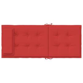 Perne scaun cu spătar înalt, 6 buc, roșu, țesătură oxford, 6 image