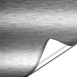 Folie colantare auto Aluminiu Polisat Argintiu (1m x 1,52m), 2 image