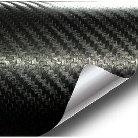 Folie colantare auto Carbon 3D Negru, 3,0m x 1,52m, 2 image