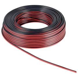 Rola cablu pentru boxe, 2 x 0.5 mm, lungime 10m, culoare rosu/negru, 2 image