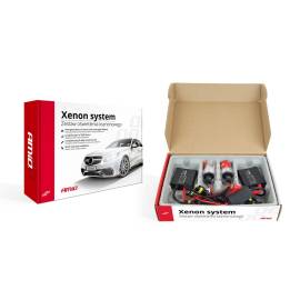 Kit XENON AC model SLIM, compatibil H1, 35W, 9-16V, 4300K, destinat competitiilor auto sau off-road, 2 image