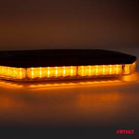 Rampa luminoasa girofar, culoare Orange, alimentare 12/24V, 48 LED-uri, protectie IP56, montaj cu magnet, 3 image