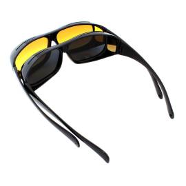Set 2 perechi ochelari de condus pe timp de zi, noapte sau ceata HD VISION, 13 image