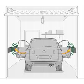 Set 2 placi de protectie coliziune portiera auto pentru garaje sau parcari, 50 x 10 cm, 5 image