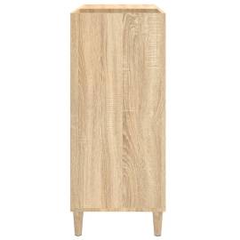Dulap pentru discuri stejar sonoma 84,5x38x89 cm lemn compozit, 6 image