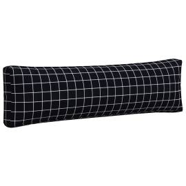 Perne pentru paleți, 2 buc, negru, model carouri, textil oxford, 5 image
