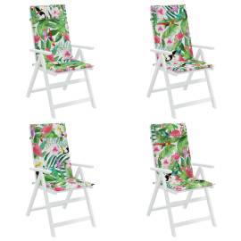 Perne de scaun spătar înalt, 4 buc., multicolor, textil oxford, 4 image