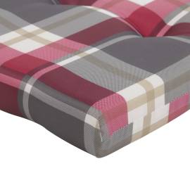 Perne scaun de terasă, 2 buc, roșu, carouri, textil oxford, 10 image