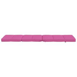 Perne scaun de terasă, 2 buc, roz, țesătură oxford, 8 image