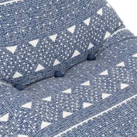 Canapea tip sac, indigo, material textil, petice, 4 image