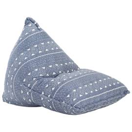 Canapea tip sac, indigo, material textil, petice, 9 image