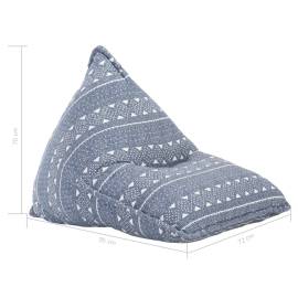 Canapea tip sac, indigo, material textil, petice, 7 image