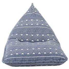Canapea tip sac, indigo, material textil, petice, 2 image