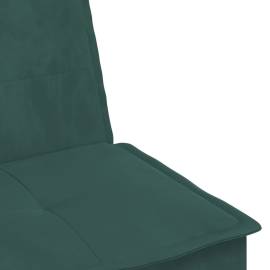 Canapea extensibilă în formă de l verde 255x140x70 cm catifea, 9 image