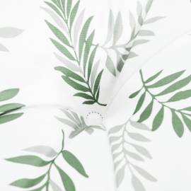 Pernă pentru bancă grădină, model frunze, 110x50x7 cm, textil, 5 image