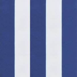 Perne bancă grădină, dungi albastre/albe, 110x50x7 cm, textil, 6 image