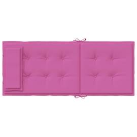 Perne de scaun cu spătar înalt, 4 buc, roz, țesătură oxford, 6 image