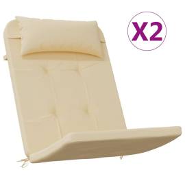Perne pentru scaun adirondack, 2 buc, bej, textil oxford, 2 image