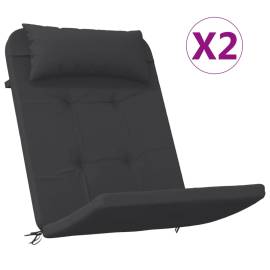 Perne pentru scaun adirondack, 2 buc, negru, textil oxford, 2 image