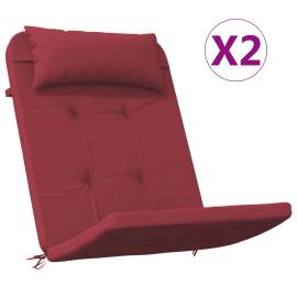 Perne pentru scaun adirondack, 2 buc, roșu vin, textil oxford, 2 image