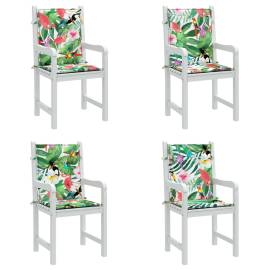 Perne pentru scaune cu spătar jos, 4 buc, multicolor, textil, 3 image