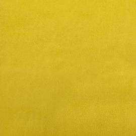 Canapea extensibilă în formă de l galben 260x140x70 cm catifea, 10 image