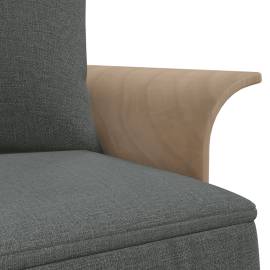 Canapea extensibilă în formă de l gri 279x140x70 cm textil, 8 image