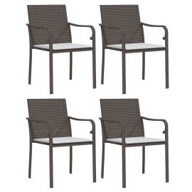 Set mobilier de grădină cu perne, 5 piese, poliratan și oțel, 5 image
