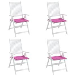 Perne scaun de grădină, roz, 4 buc., 40x40x3 cm, textil, 3 image