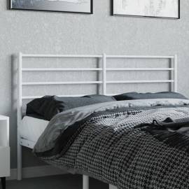 Tăblie de pat metalică, alb, 120 cm, 3 image
