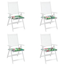 Perne scaun de grădină, 4 buc., multicolor, 50x50x3 cm, textil, 3 image