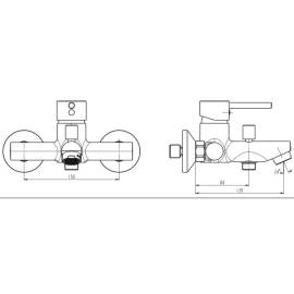 SchÜtte baterie mixer de duș și cadă "laurana", crom, 2 image