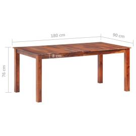 Masă de bucătărie, 180x90x76 cm, lemn masiv de sheesham, 6 image