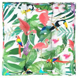 Pernă de paleți, multicolor, 70x70x12 cm, material textil, 2 image