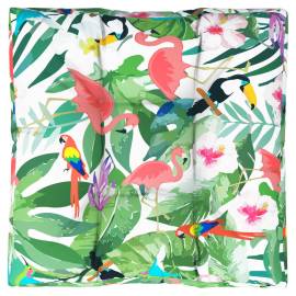 Pernă de paleți, multicolor, 80x80x12 cm, material textil, 2 image