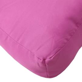 Pernă de paleți, roz, 80x80x12 cm, material textil, 7 image