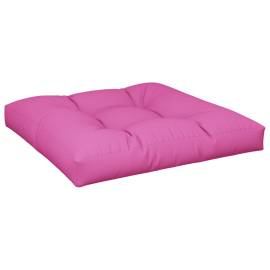 Pernă pentru paleți, roz, 70x70x12 cm, țesătură, 4 image