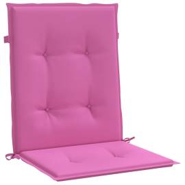 Perne pentru scaune cu spătar mic, 2 buc., roz, textil, 4 image