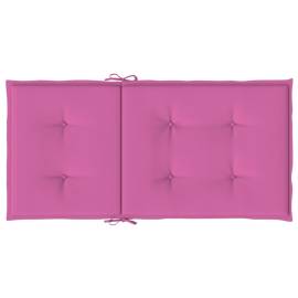 Perne pentru scaune cu spătar mic, 2 buc., roz, textil, 6 image