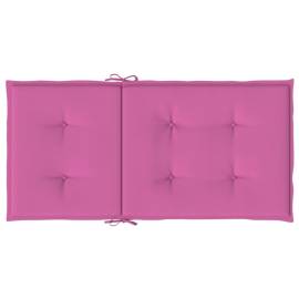 Perne pentru scaune cu spătar mic, 4 buc., roz, textil, 6 image